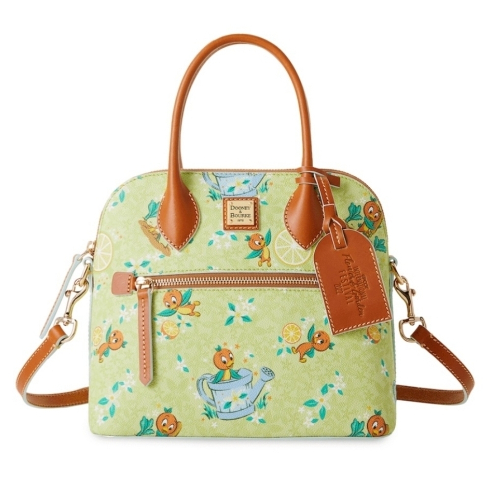 Dooney & Burke Disney Orange Bird Epcot Flower & Garden Festival Satchel, BNWOT
